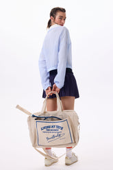 VALE SWEATSHIRT - V NECK, CROPPED SWEATSHIRT in POPLIN